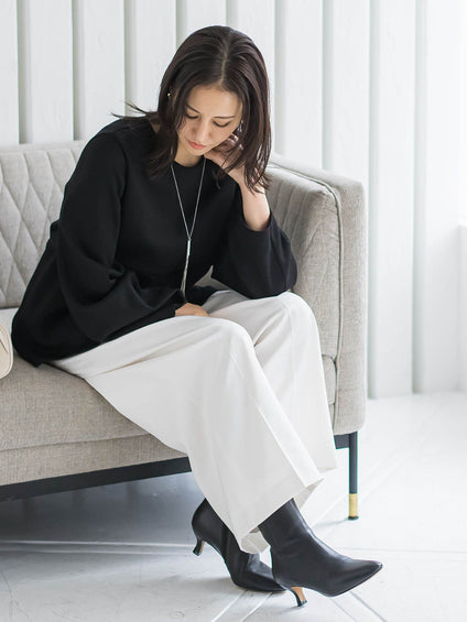 ペプラムシルエットプルオーバー≪洗える≫