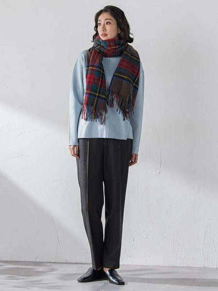 チェックマフラー