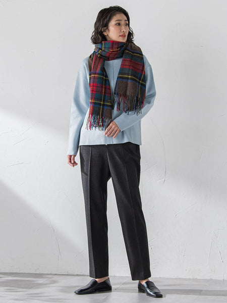 チェックマフラー