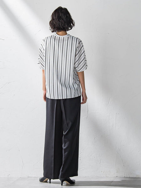 【WEB限定】タックワイドパンツ≪洗濯機で洗える≫