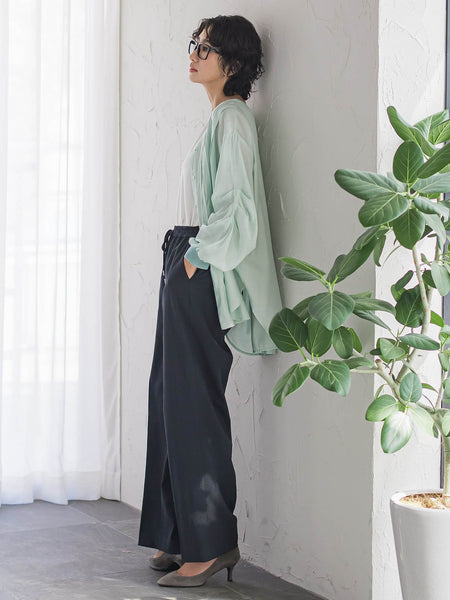 【WEB限定/大きいサイズ】マルーデデニムワイドパンツ