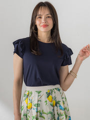 【WEB限定】ショルダーフリルカットソー