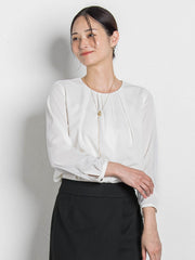 フロントタックブラウス≪透けにくい≫