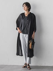 【WEB限定/+5cm丈長め】【極・名品パンツ】シェルタリングテーパードパンツ