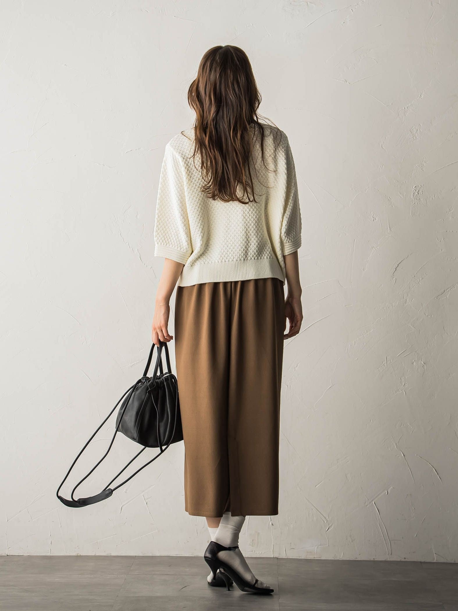 ジョーゼットダンボールAラインスカート≪セットアップ対応/洗濯機で洗える≫