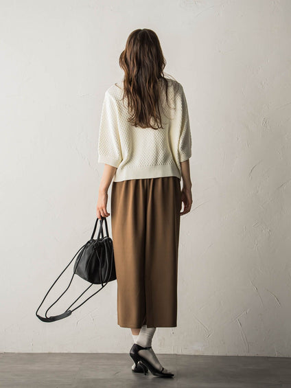 ジョーゼットダンボールAラインスカート≪セットアップ対応/洗濯機で洗える≫