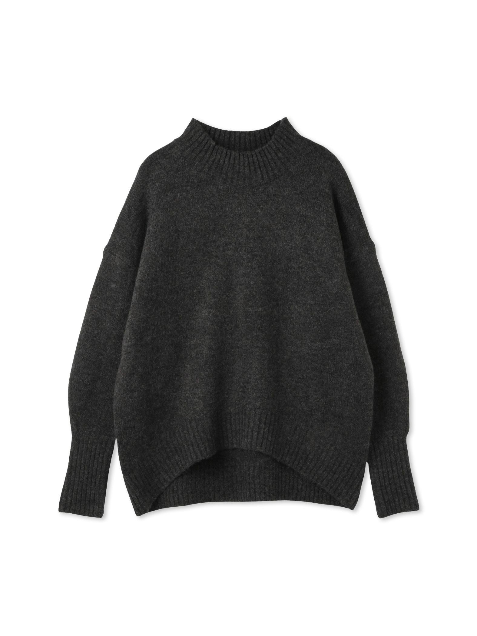 ヤクライクモックネックニットプルオーバー
