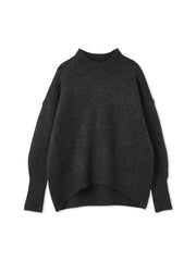 ヤクライクモックネックニットプルオーバー