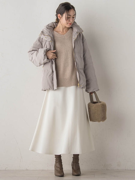 スパンコールVネックニット≪手洗い可能≫