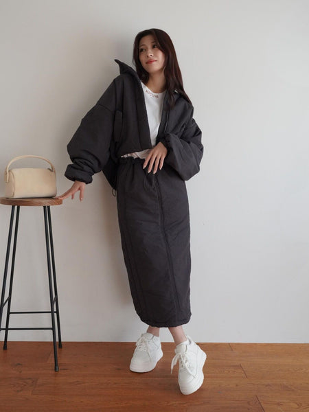 ［SET］Padded Blouson×Skirt Setup≪手洗い可能≫