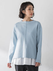 【大きいサイズ】”即着”トーンアップニット