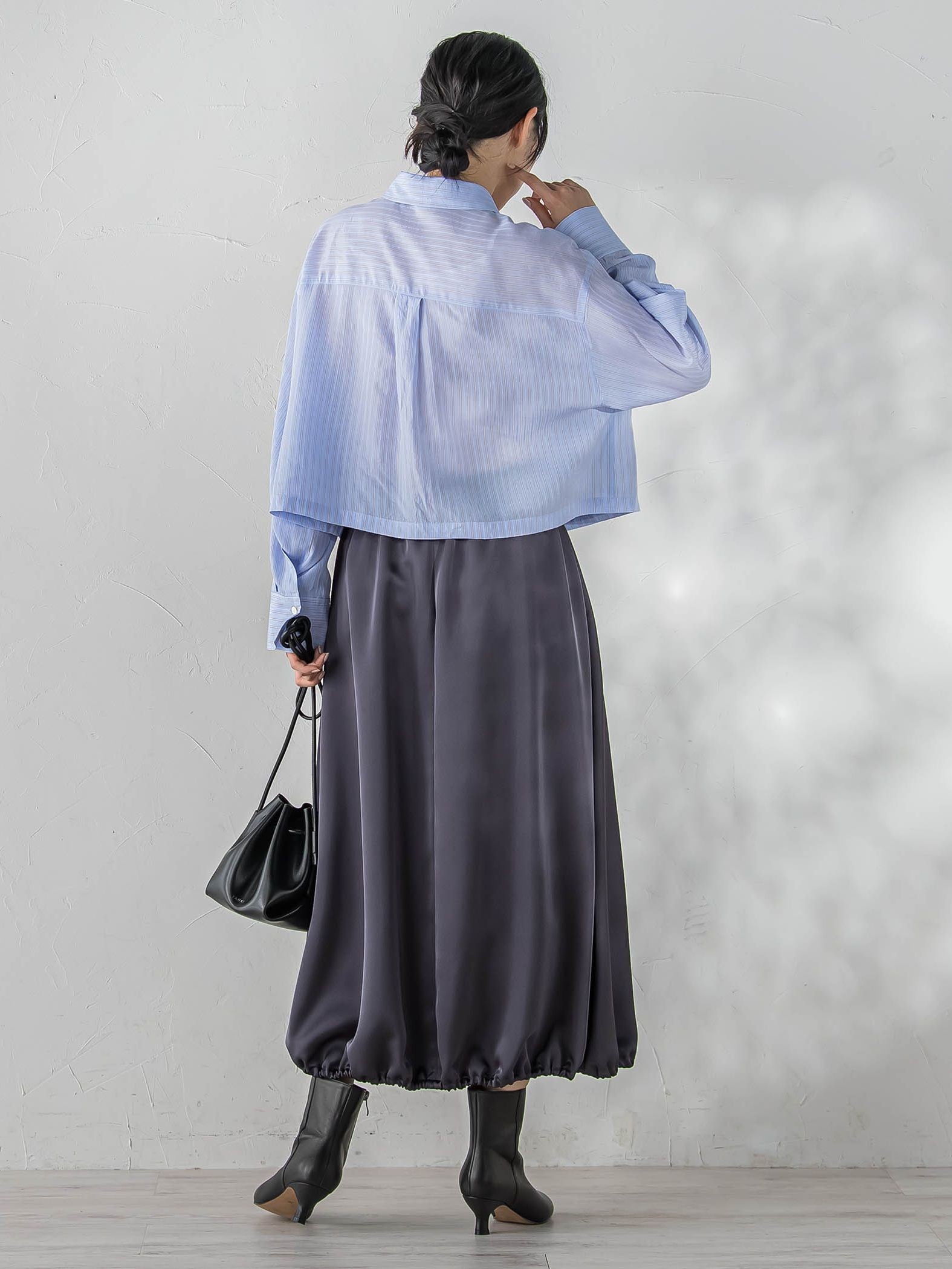 PLUM ROYAL SATINスカート≪手洗い可能≫