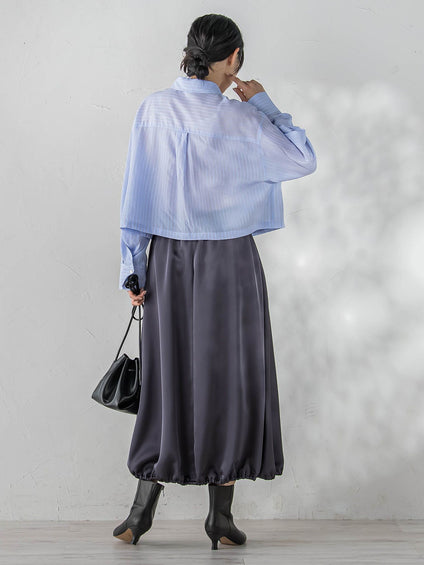 PLUM ROYAL SATINスカート≪手洗い可能≫