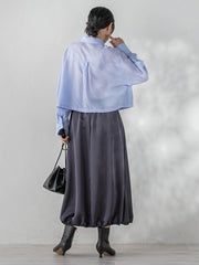 PLUM ROYAL SATINスカート≪手洗い可能≫