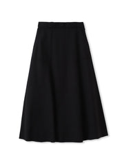 【WEB限定】ライトジャージメルトンスカート≪手洗い可能≫