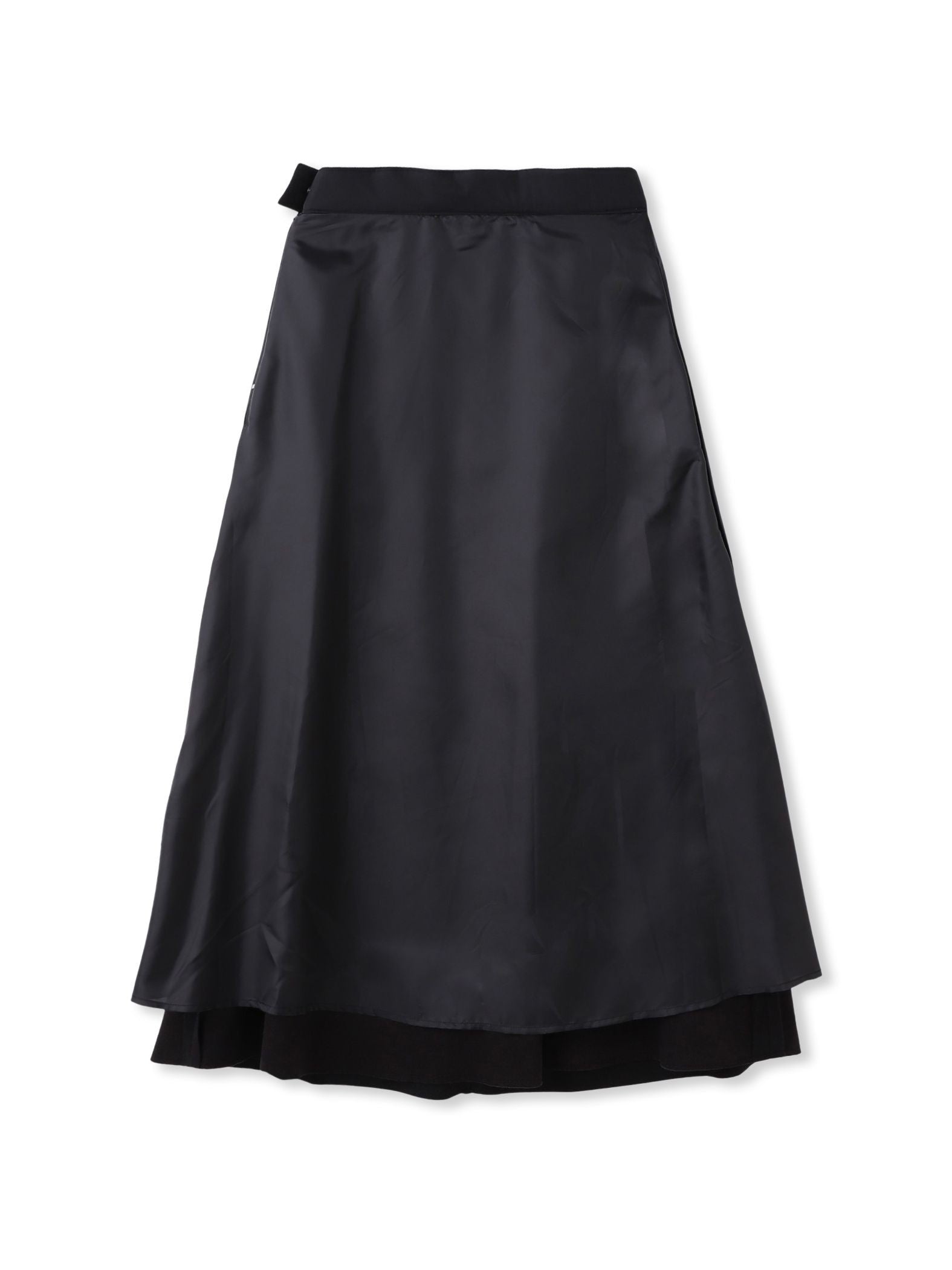 【WEB限定】ライトジャージメルトンスカート≪手洗い可能≫