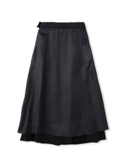 【WEB限定】ライトジャージメルトンスカート≪手洗い可能≫