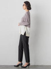 【大きいサイズ】<極>”ラクきれい”裏起毛ジョグパン