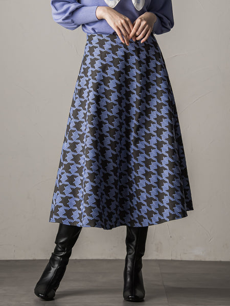千鳥刺繍サーキュラースカート | Viaggio Blu（ビアッジョブルー 