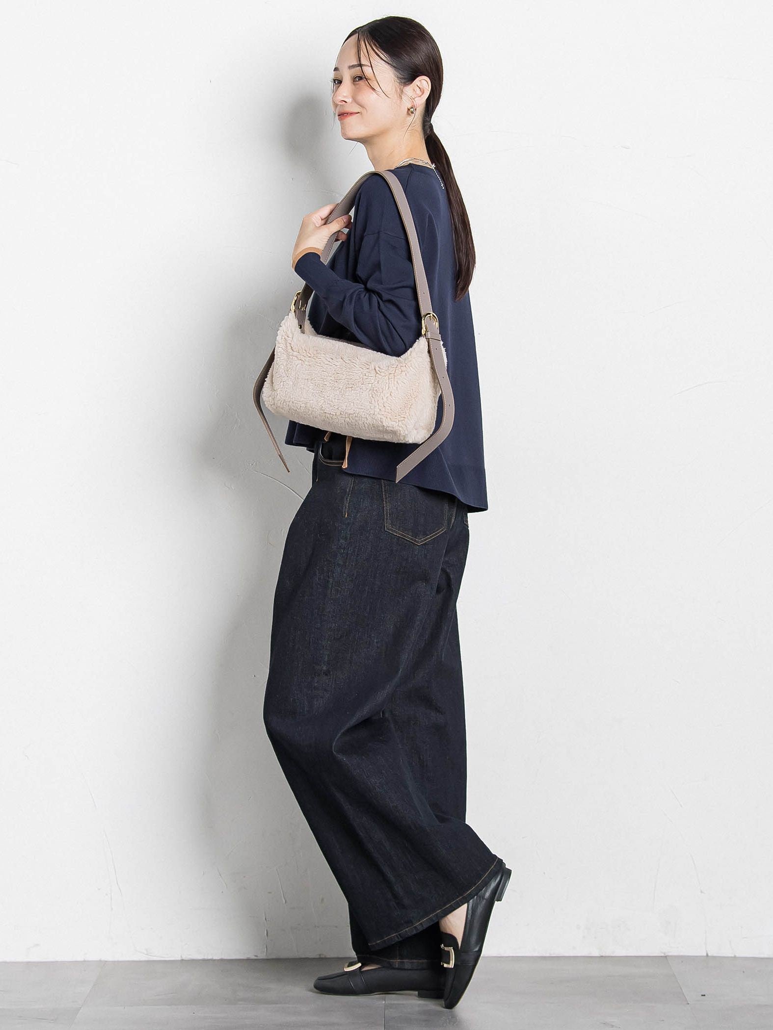 【VIOLAd'ORO】ボアショルダーバッグ ELMO/V-8926