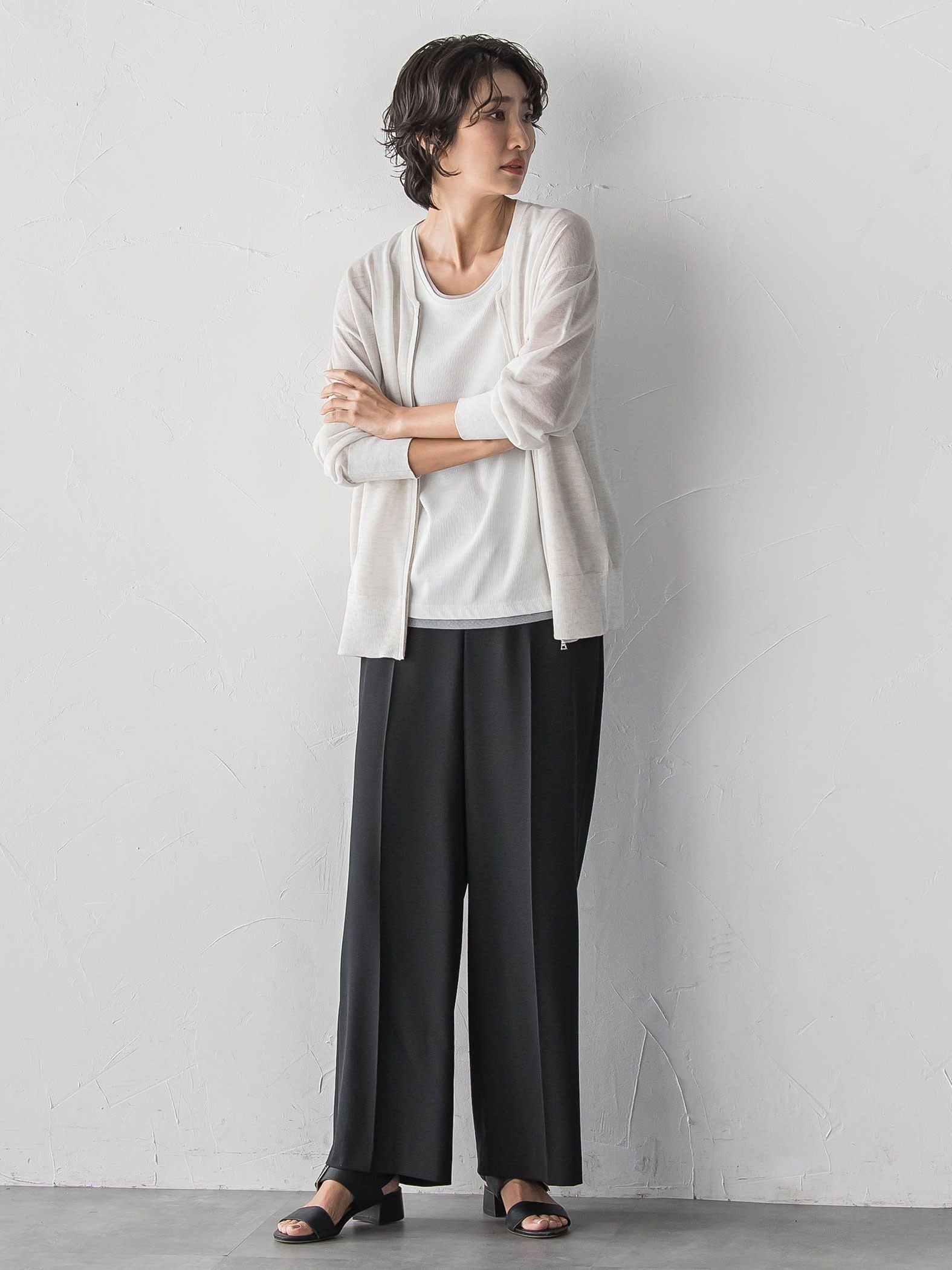 【大きいサイズ】ラメテレコタンクトップ