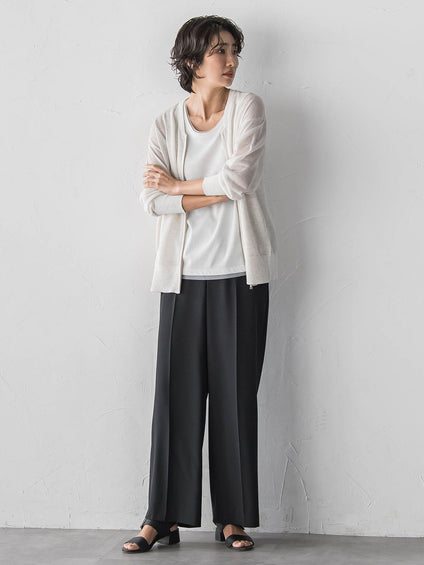 【大きいサイズ】ラメテレコタンクトップ