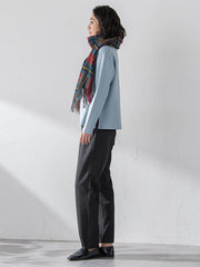 チェックマフラー