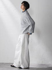 ラメリブボトルネックニット≪手洗い可能≫