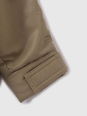 ナイロン中綿フードMA-1ジャケット≪手洗い可能≫