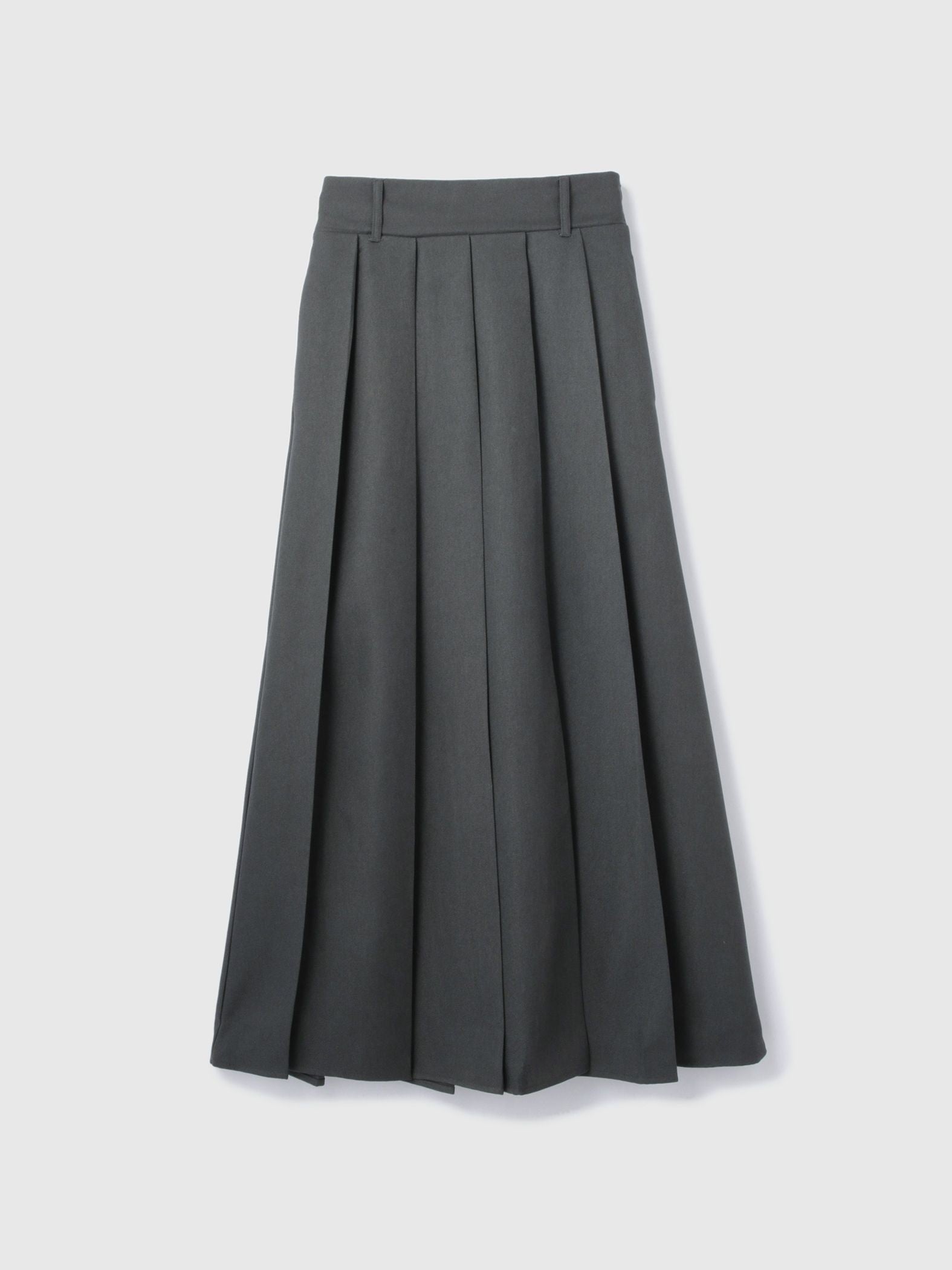 ワイドプリーツスリットスカート≪手洗い可能≫