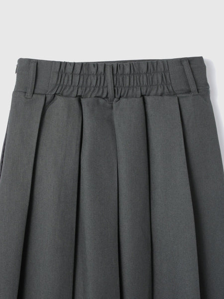 ワイドプリーツスリットスカート≪手洗い可能≫