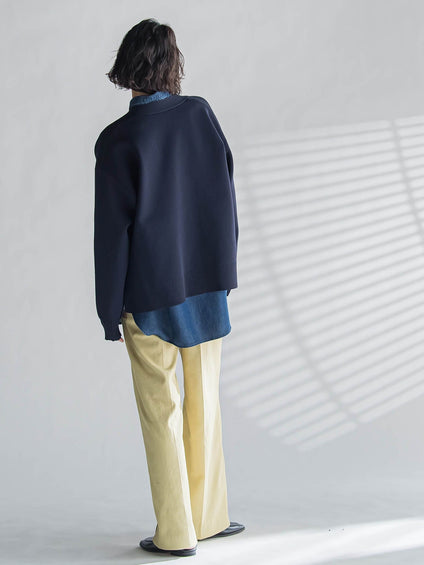 【WEB限定】シェルタリングワイドパンツ≪洗濯機で洗える≫