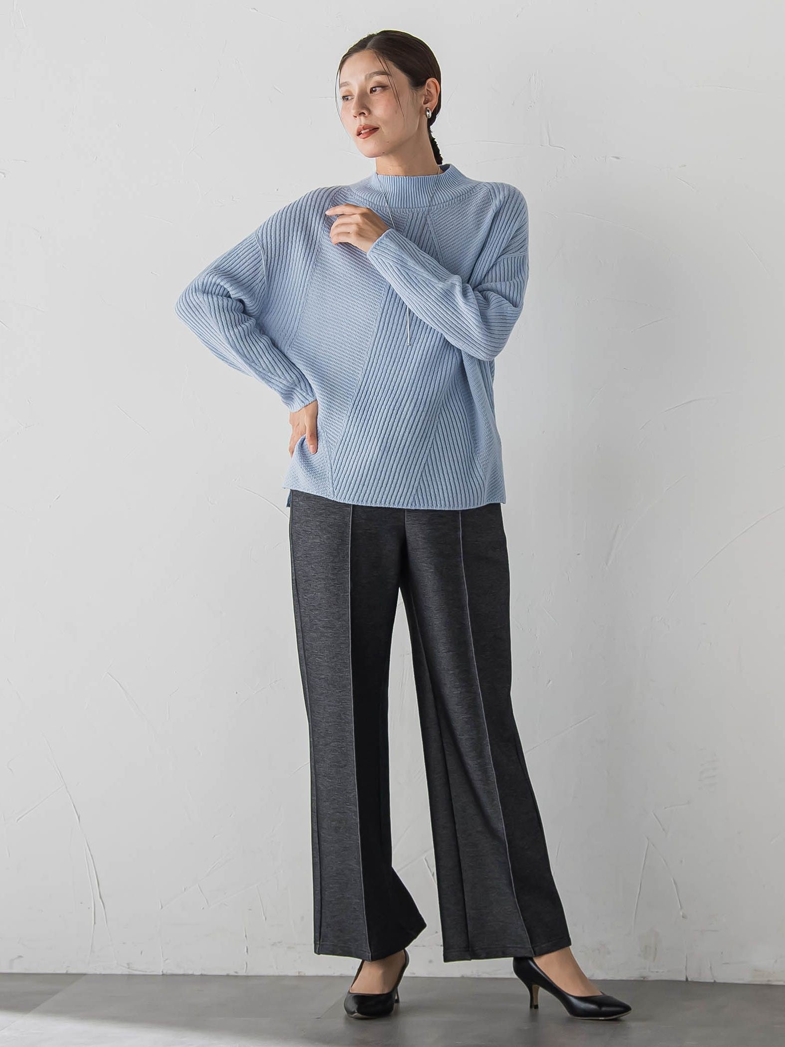 【WEB限定/新色追加】”まるで毛布”とろける裏起毛ワイドパンツ