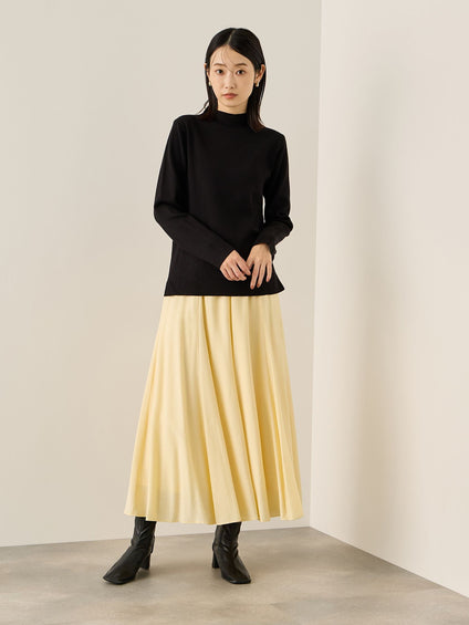 ハイネック総針ニットプルオーバー≪手洗い可能≫