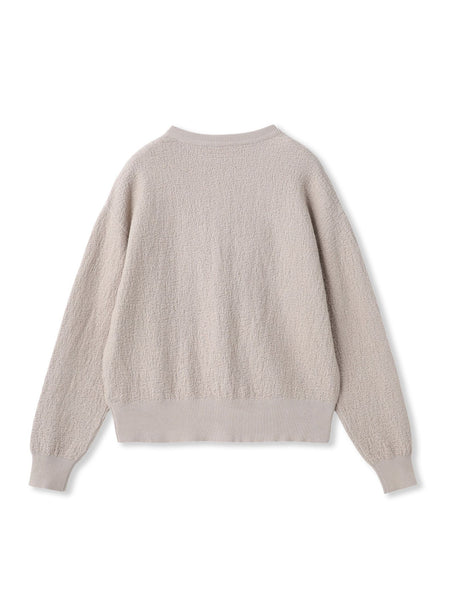 フクレジャガードニットカーディガン≪手洗い可能≫