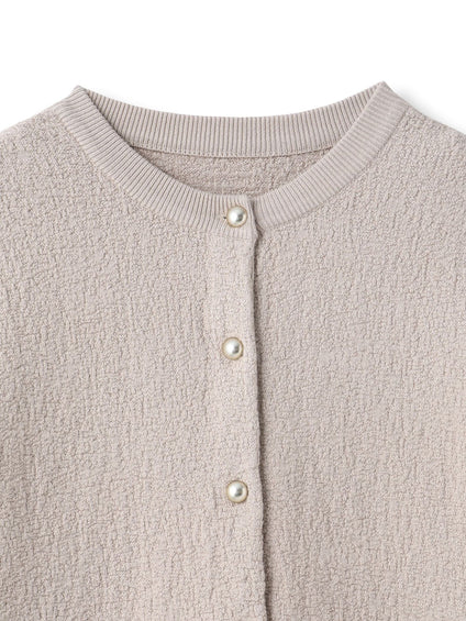 フクレジャガードニットカーディガン≪手洗い可能≫