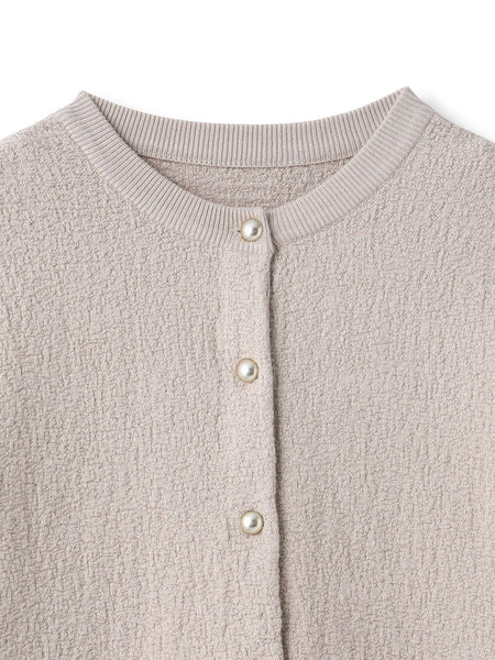 フクレジャガードニットカーディガン≪手洗い可能≫