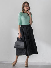 リボンジャガードスカート