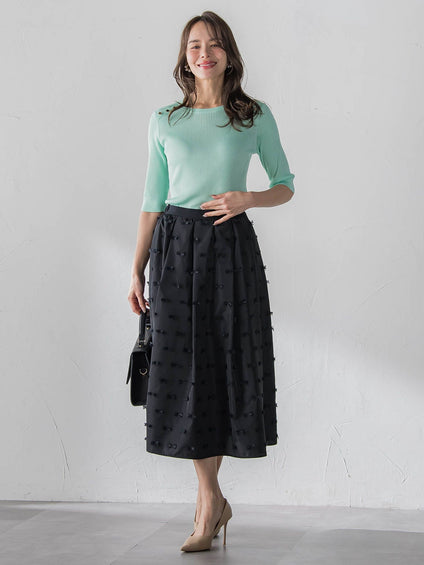 リボンジャガードスカート