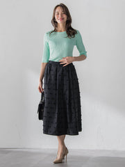 リボンジャガードスカート