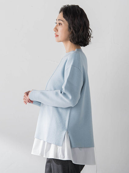 【大きいサイズ】”即着”トーンアップニット