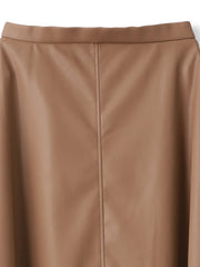 レザーライクスカート≪洗濯機で洗える≫