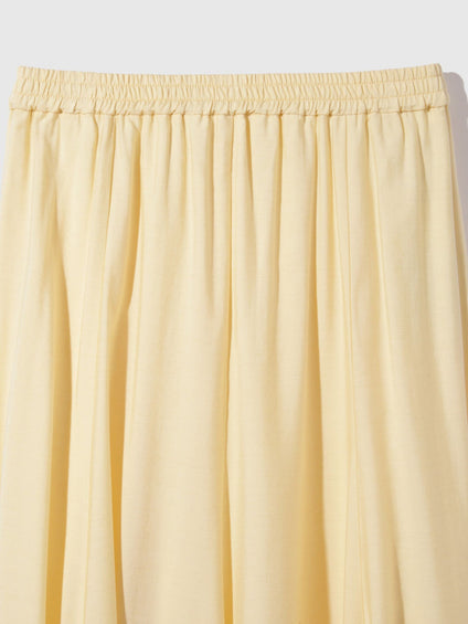 フローイングウールサーキュラースカート