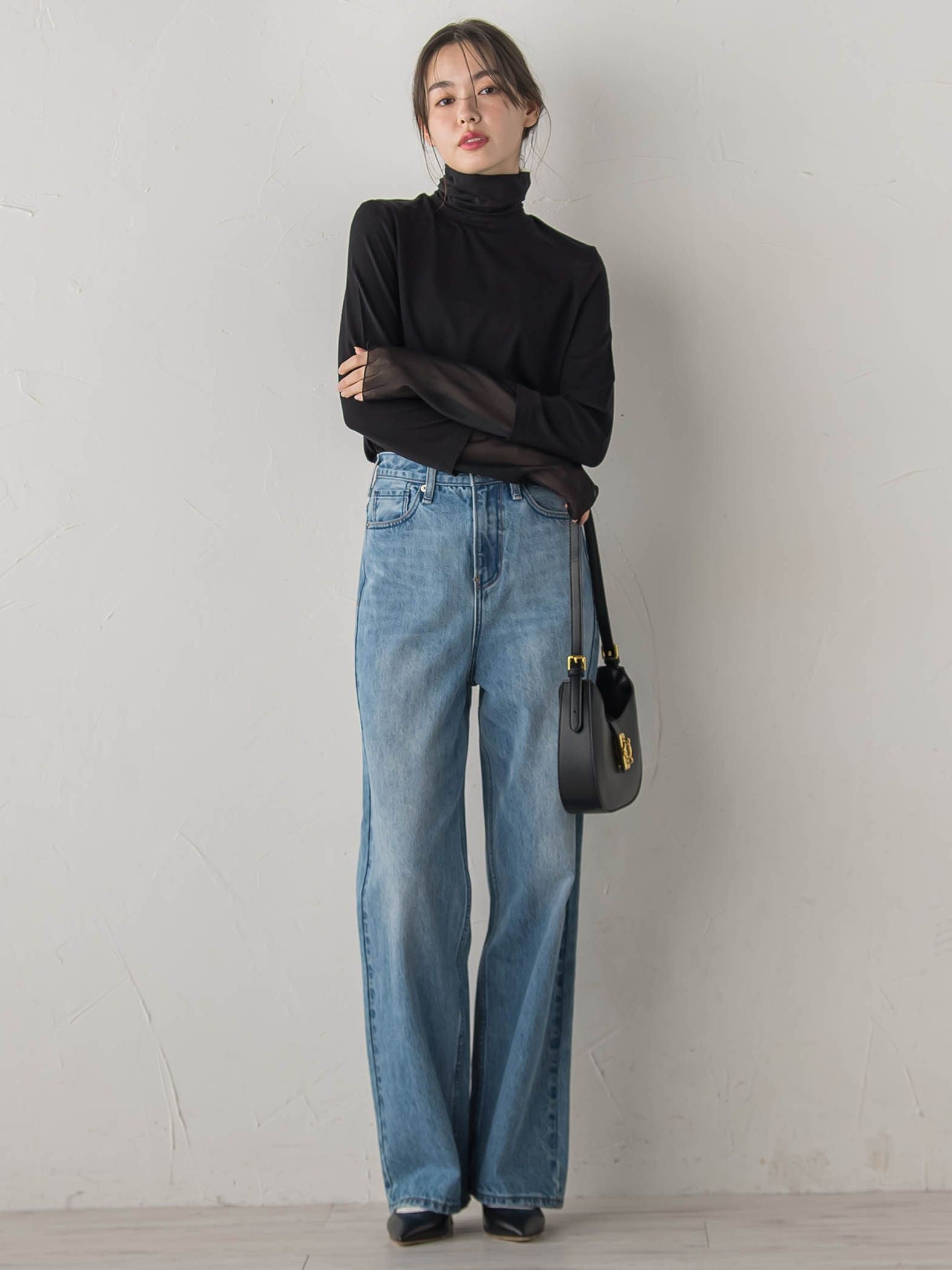 ウォッシャブルベア天竺カットソー≪洗濯機で洗える≫