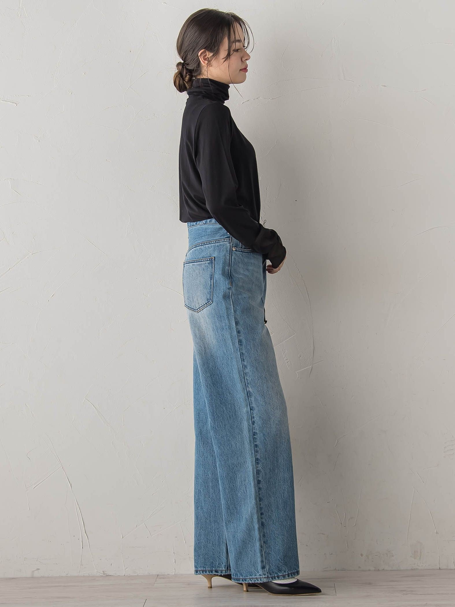 ウォッシャブルベア天竺カットソー≪洗濯機で洗える≫