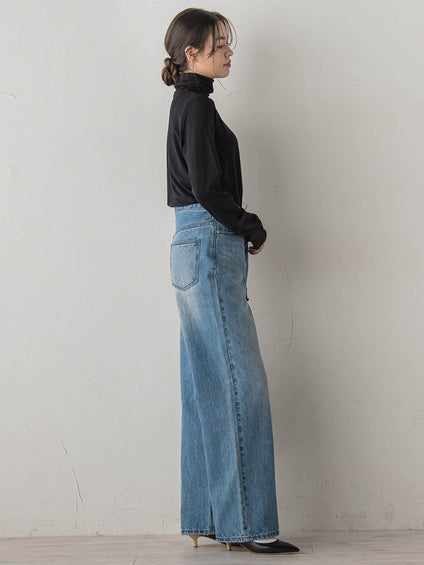 ウォッシャブルベア天竺カットソー≪洗濯機で洗える≫