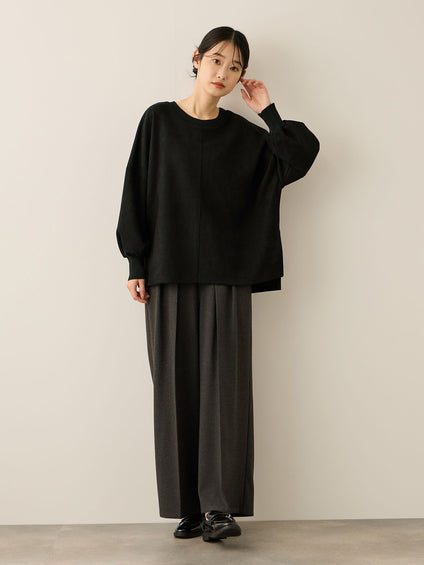 スウェードタッチダンボールプルオーバー≪手洗い可能≫