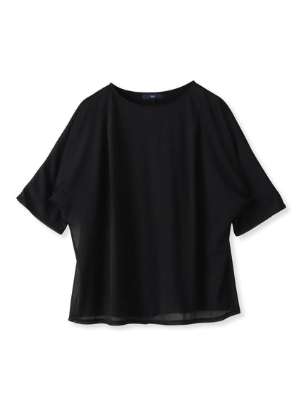 トリコットシフォンカットソー≪洗濯機で洗える≫