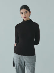 サムホールハイネックニットプルオーバー≪手洗い可能≫