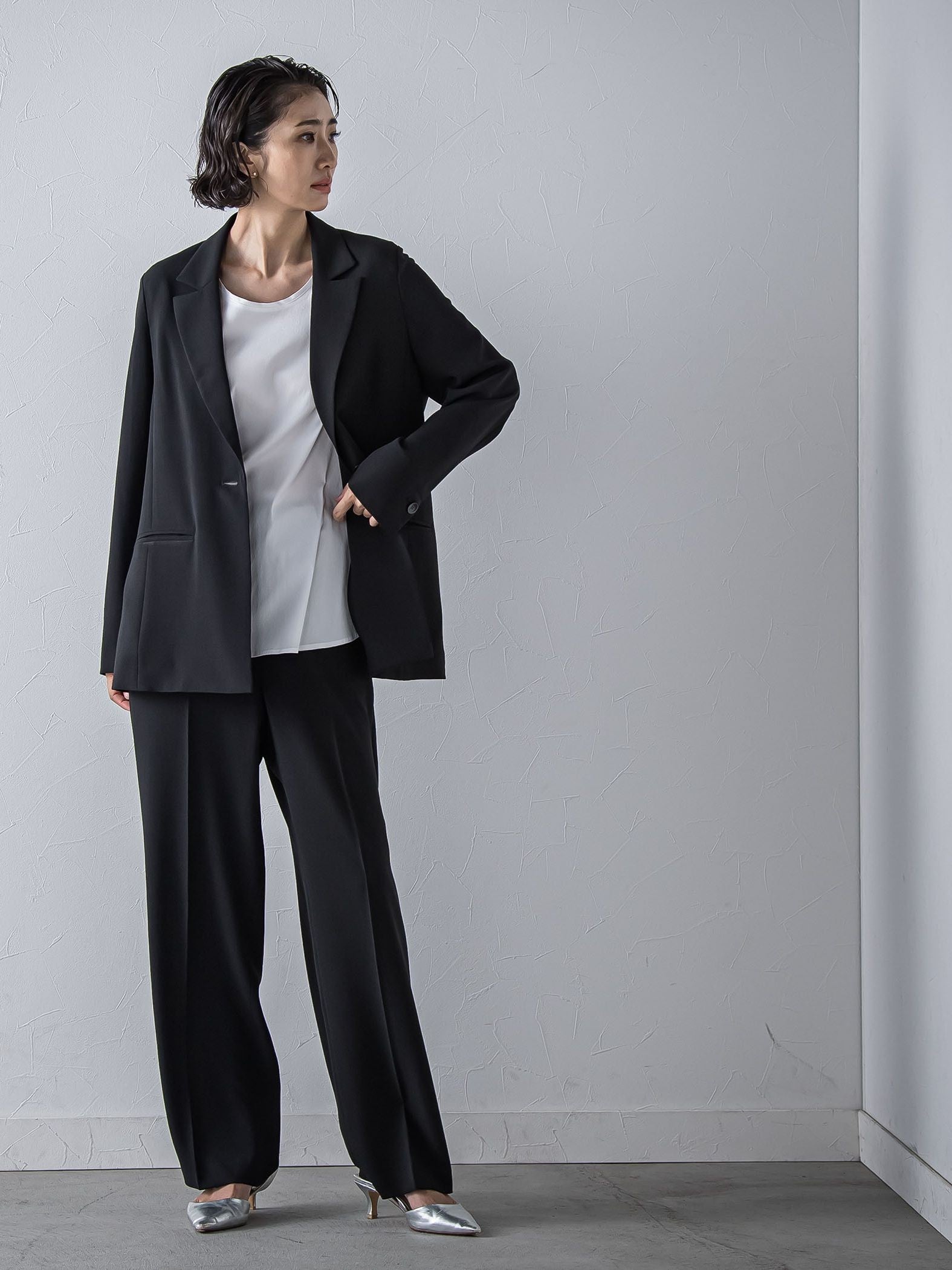 【旅楽シリーズ/極】メランジツイルジャケット≪手洗い可能≫